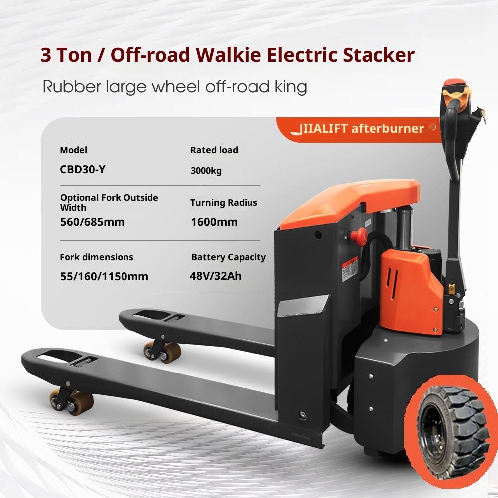 Xe nâng tay điện bánh lốp 3 tấn CBD30-Y